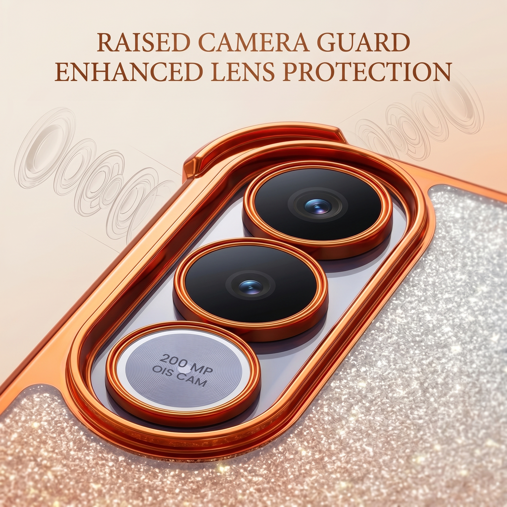 Vivo V70 FE 5G Stress Buster Wheel Rotating Shimmer Airbag Cosmic Orange Case