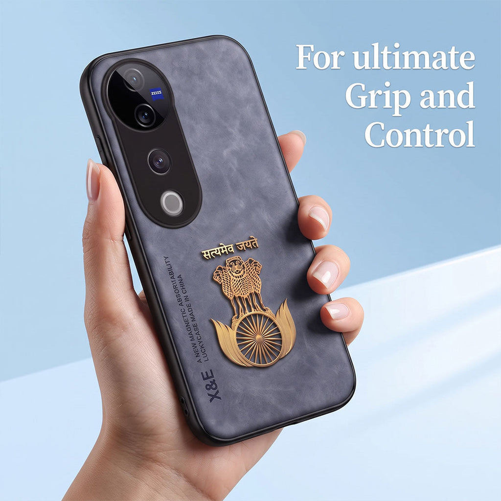 Vivo V40 Pro 5G Satyamev Jayate Comfortable Leather Phone Case