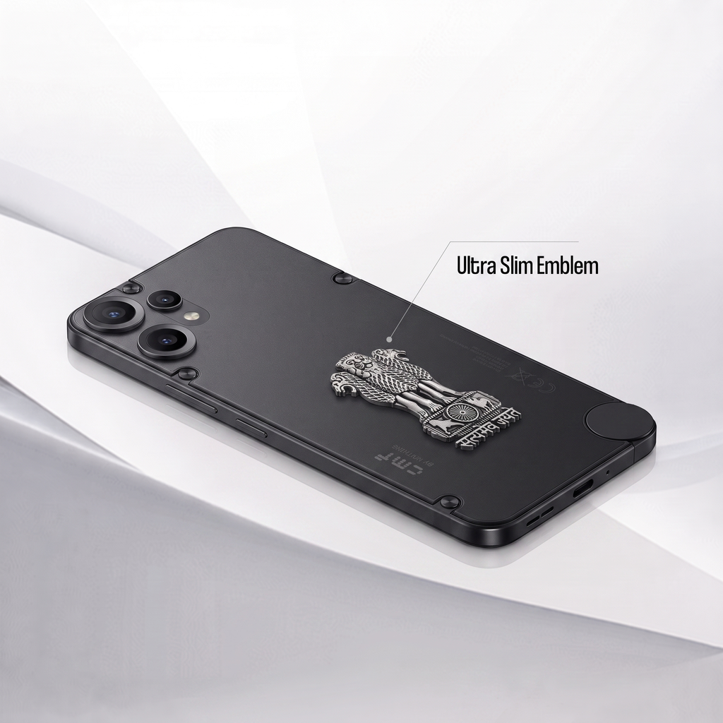 CMF Phone 2 Pro 5G Compatible Satyamev Jayate 3D Metal Emblem Sticker