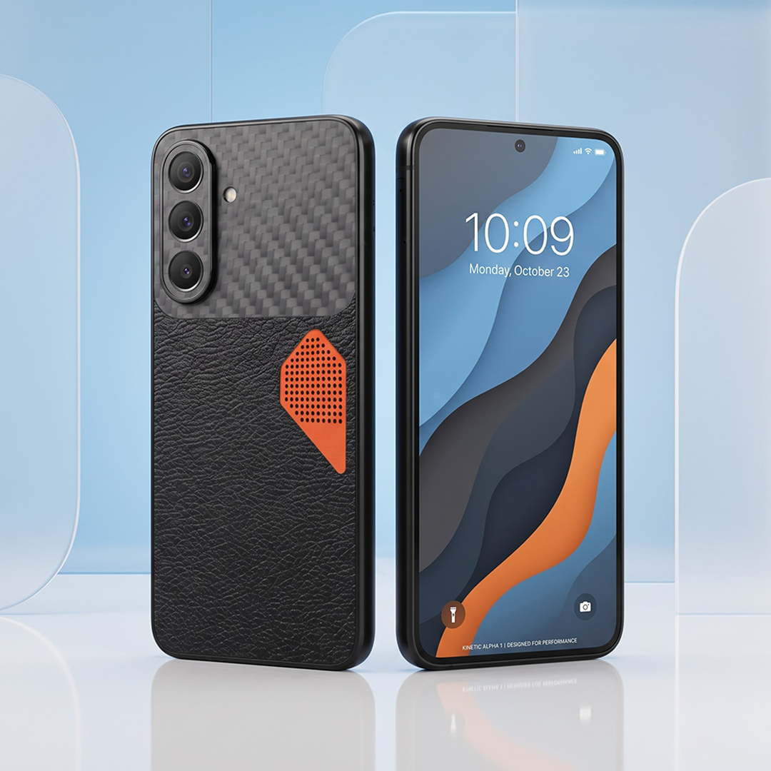Samsung Galaxy A27 5G Carbon Fiber Heat Dissipation Leather Hybrid Phone Case