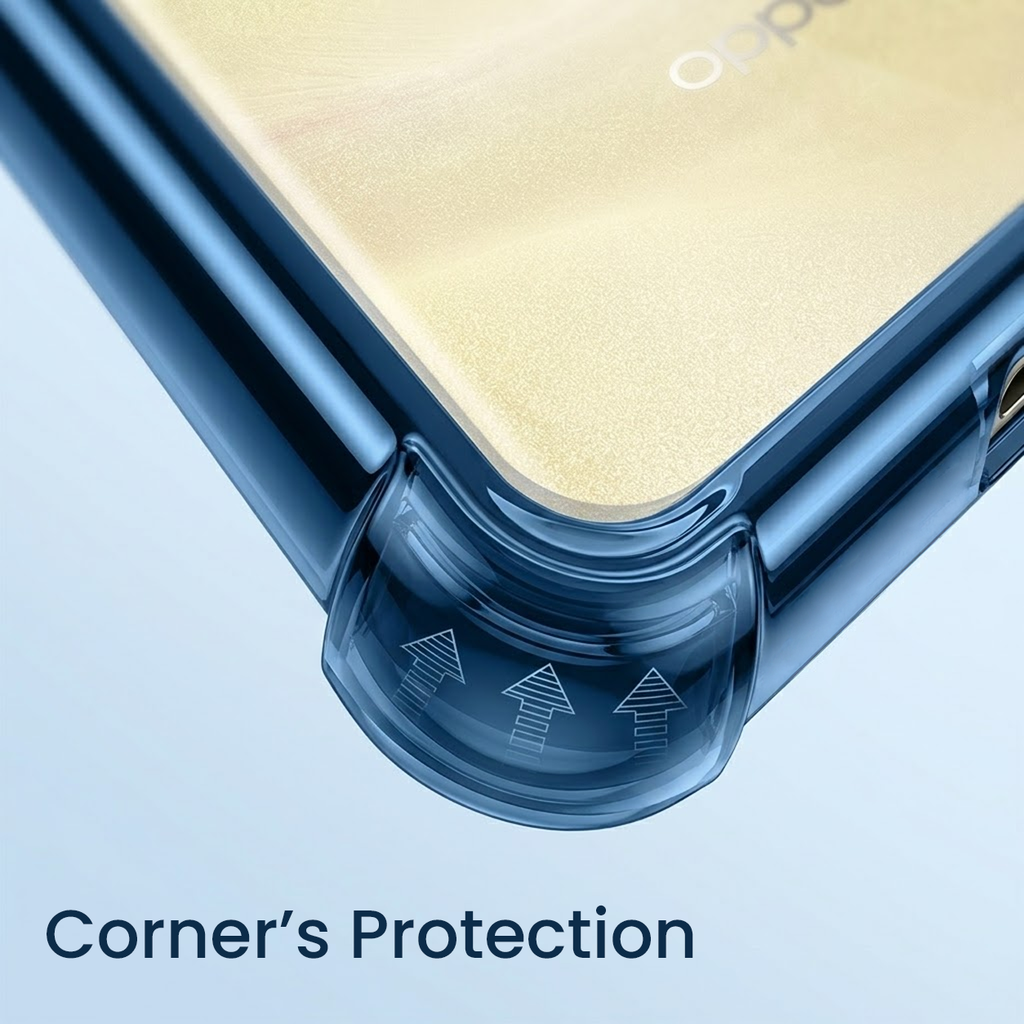 Oppo F31 Pro 5G Anti-Yellow Electroplating Transparent Airbags Case