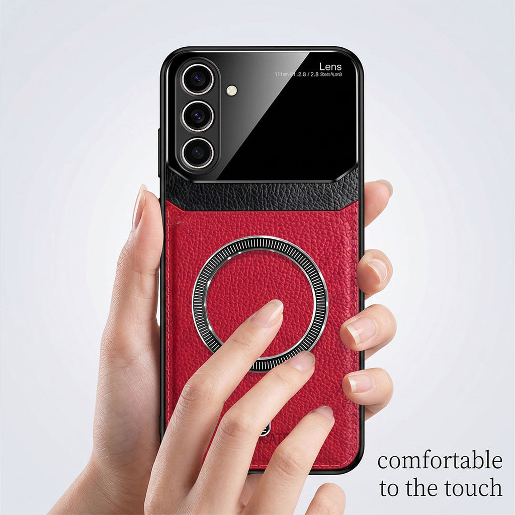 Samsung Galaxy A54 5G Premium Magsafe Magnetic Leather Lens Protective Case