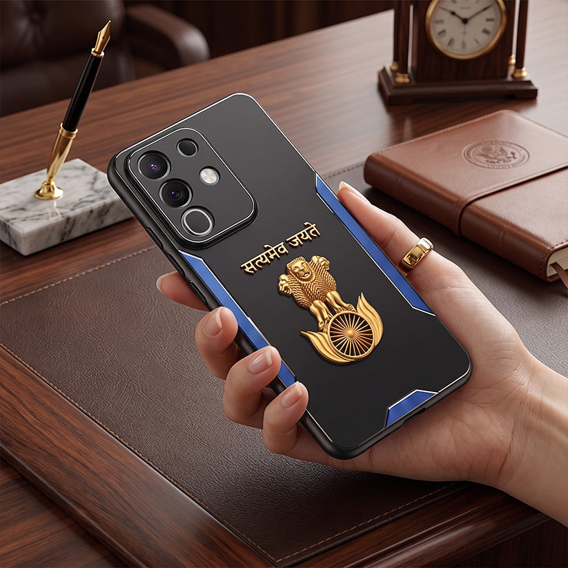 Vivo T4x 5G Satyamev Jayate 3D Metal Aluminium Back Case