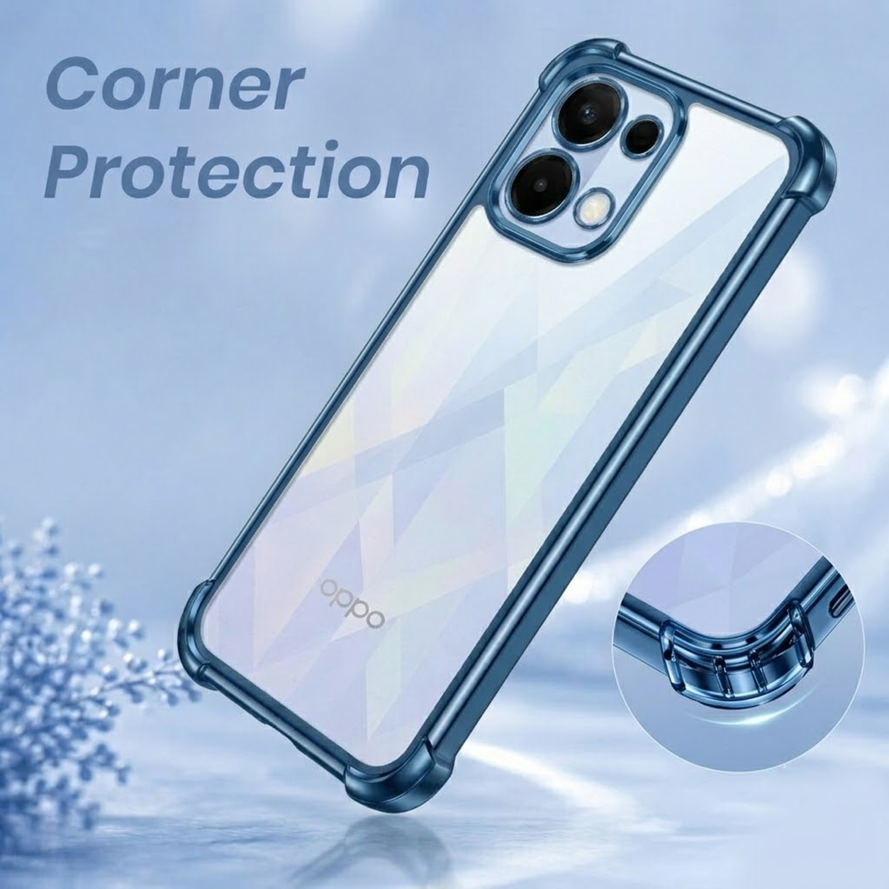 Oppo K13 5G Anti-Yellow Electroplating Transparent Airbags Case