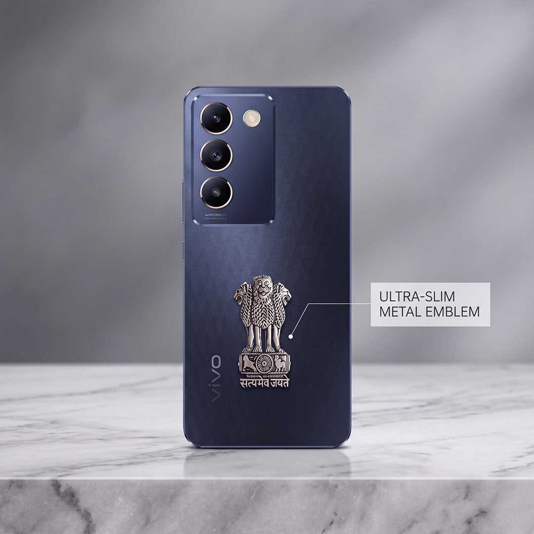 Vivo T3 5G Compatible Satyamev Jayate 3D Metal Emblem Sticker