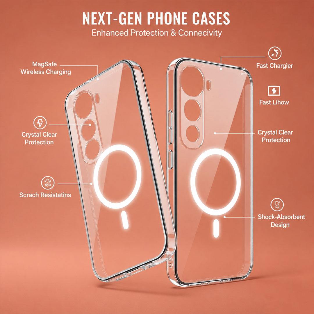 Vivo Y400 Pro 5G Clear Anti-Yellow MagSafe Protective Case