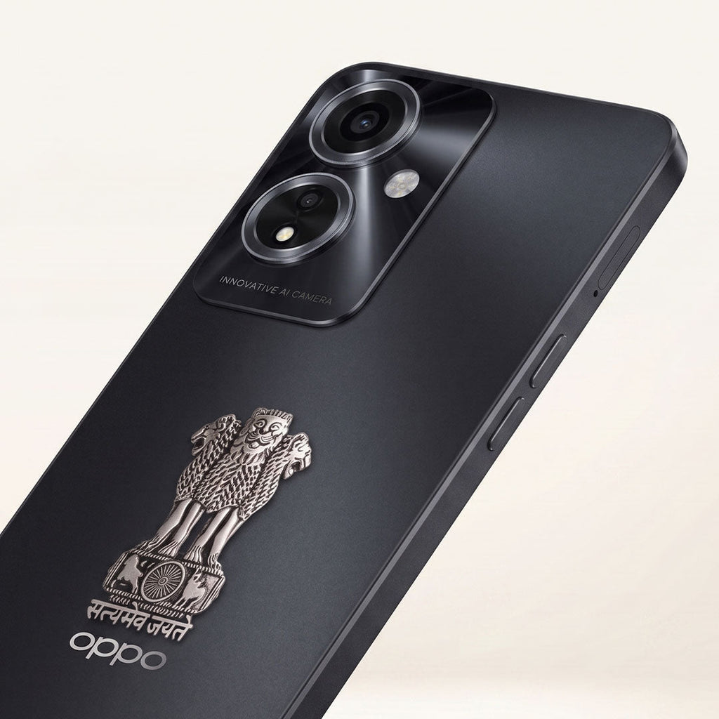 Oppo A59 5G Compatible Satyamev Jayate 3D Metal Emblem Sticker