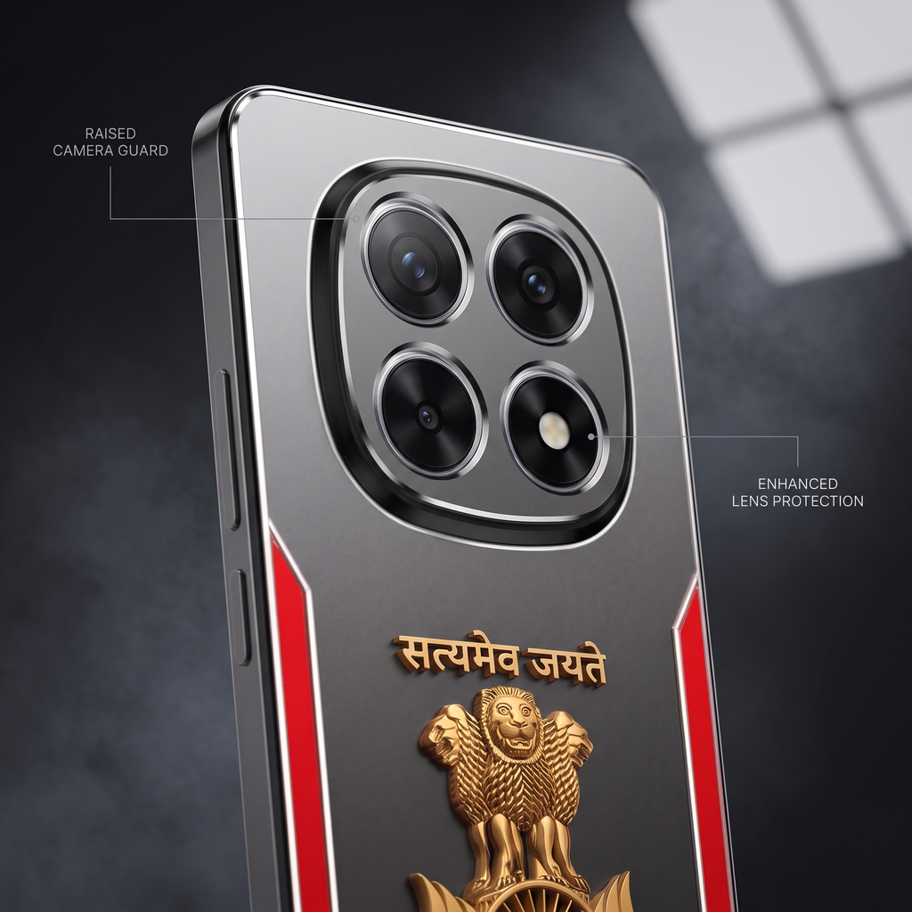 Oppo F29 Pro 5G Satyamev Jayate 3D Metal Aluminium Back Case