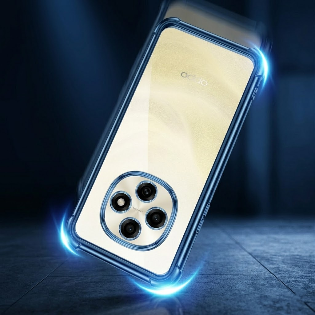 Oppo F31 Pro 5G Anti-Yellow Electroplating Transparent Airbags Case
