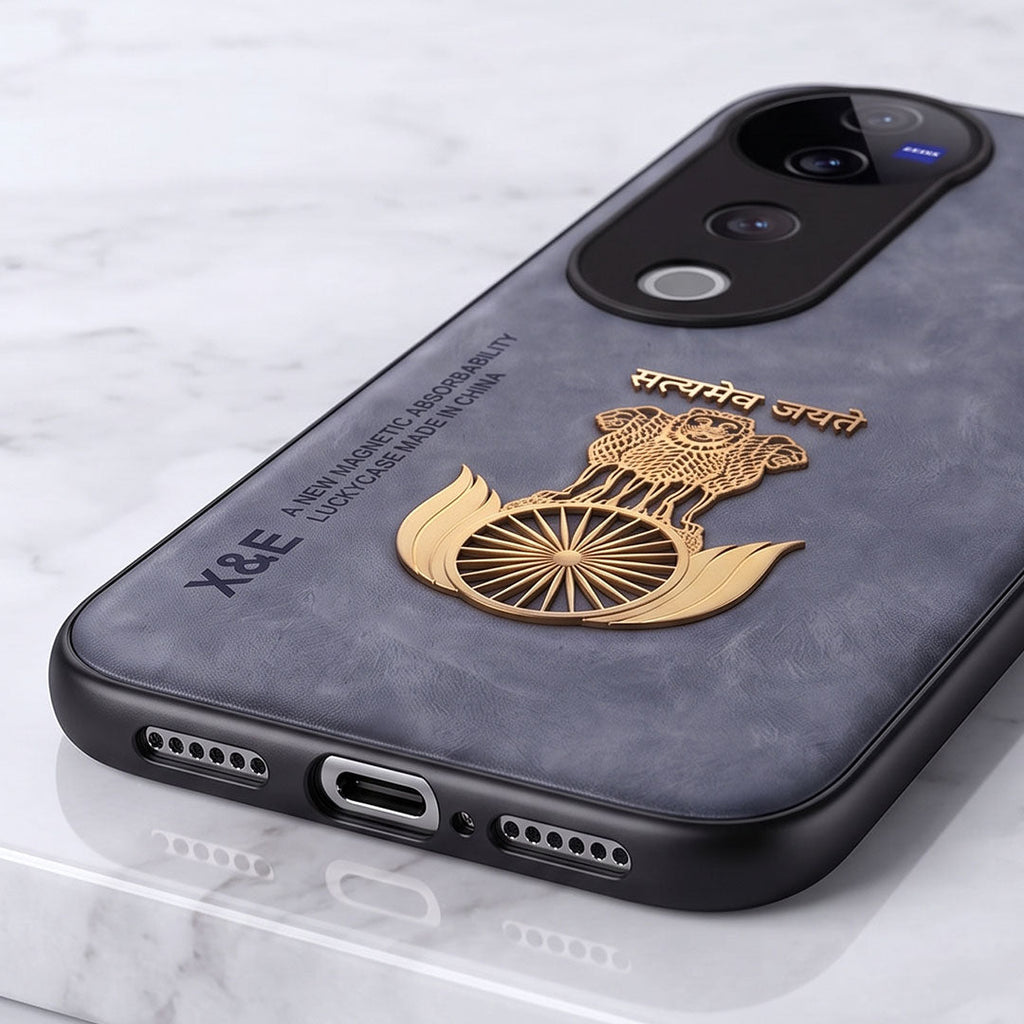 Vivo T3 Ultra 5G Satyamev Jayate Comfortable Leather Phone Case