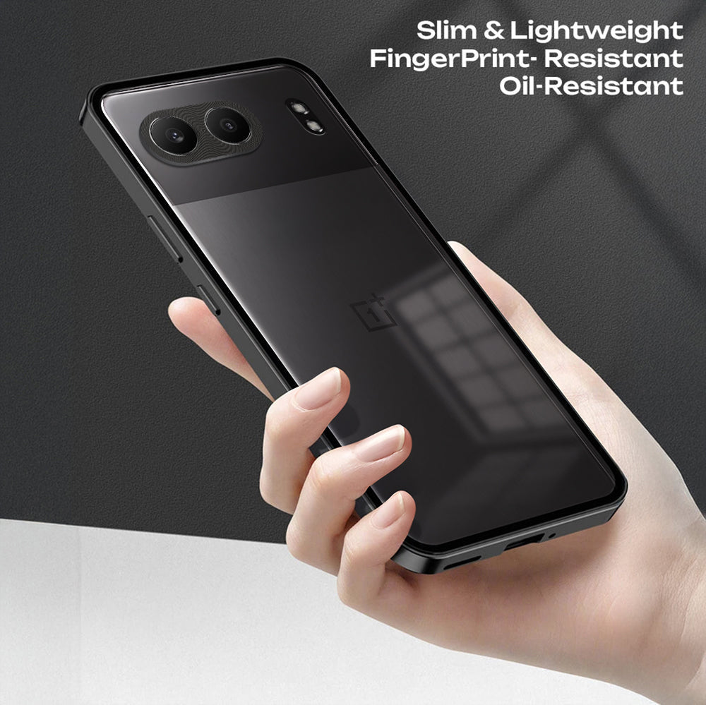 OnePlus Nord 4 5G Aluminium Metal Bumper Shield Transparent Back Case