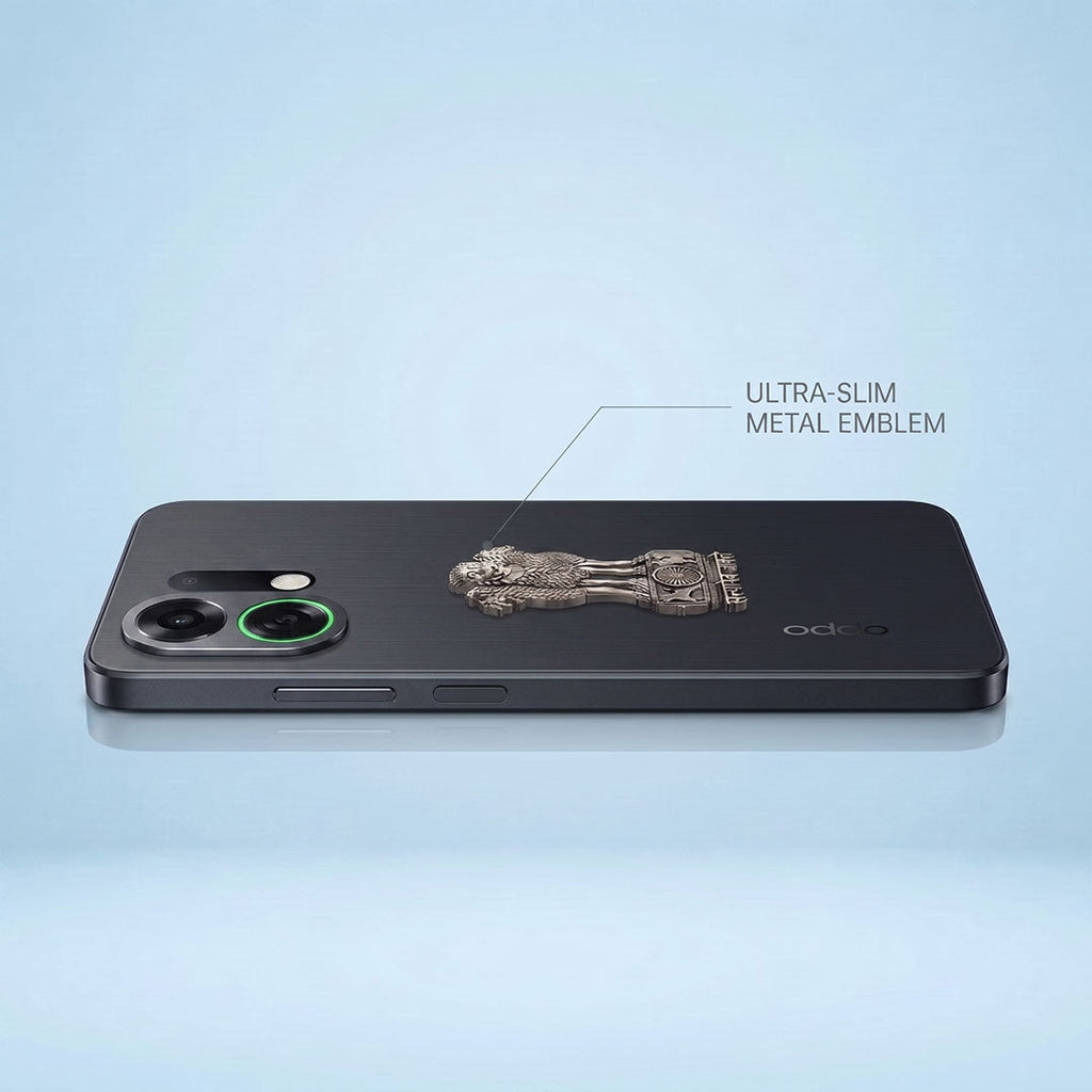 Oppo K13 Turbo Pro 5G Compatible Satyamev Jayate 3D Metal Emblem Sticker