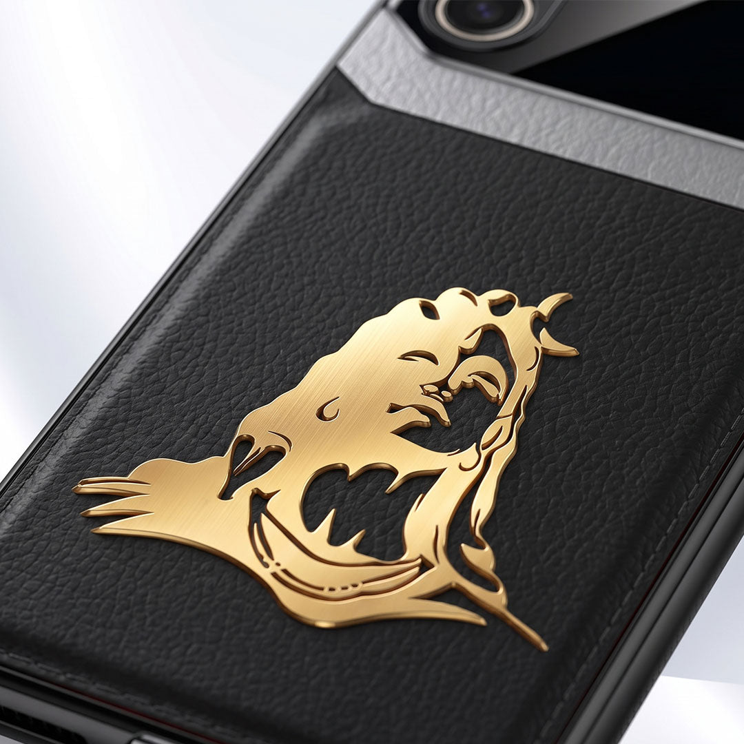 Samsung Galaxy A36 5G Mahadev 3D Gold Metal Leather Back Case