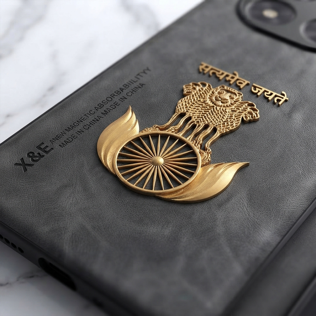 Redmi Note 14 Pro+ 5G Satyamev Jayate Comfortable Leather Phone Case