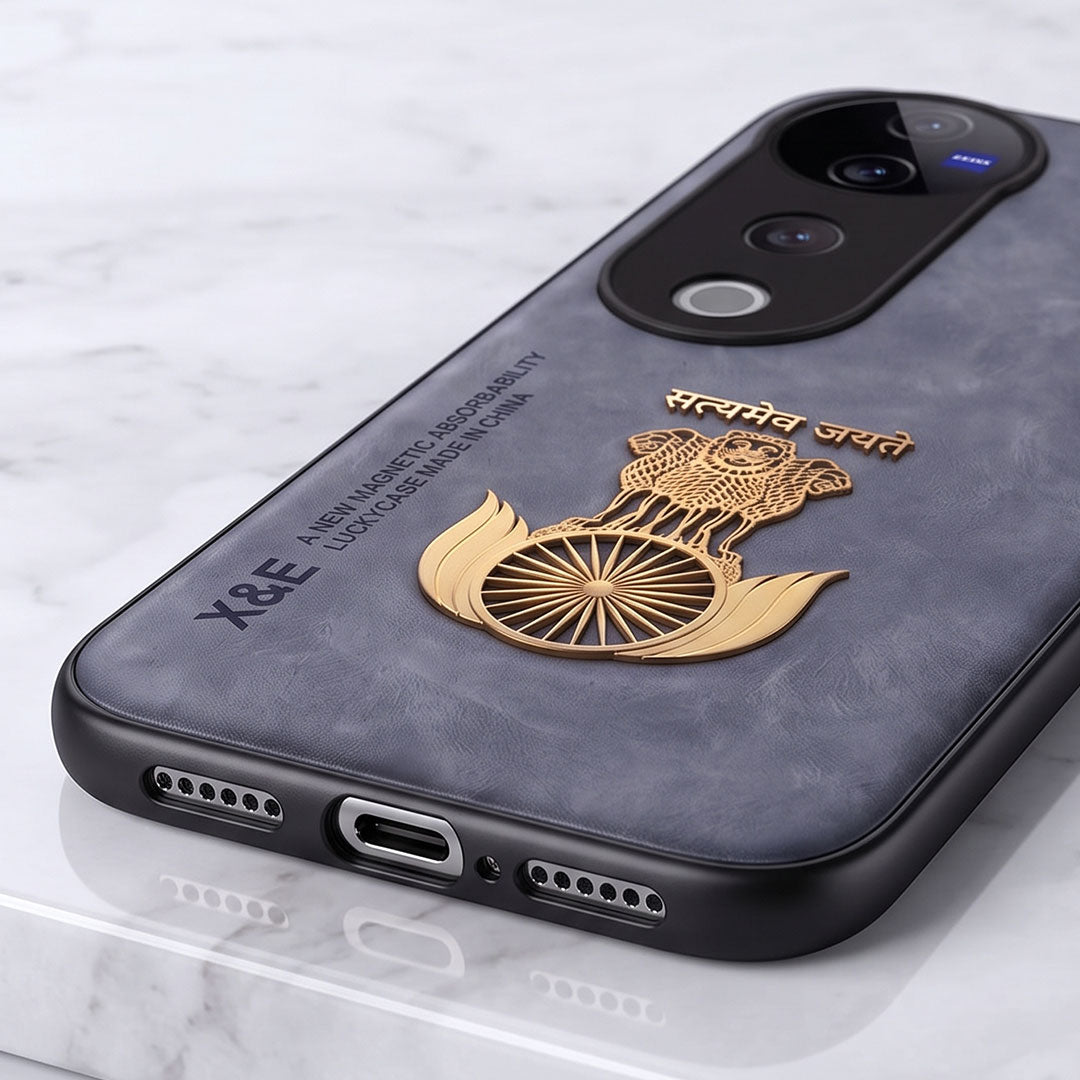 Vivo V40 Pro 5G Satyamev Jayate Comfortable Leather Phone Case