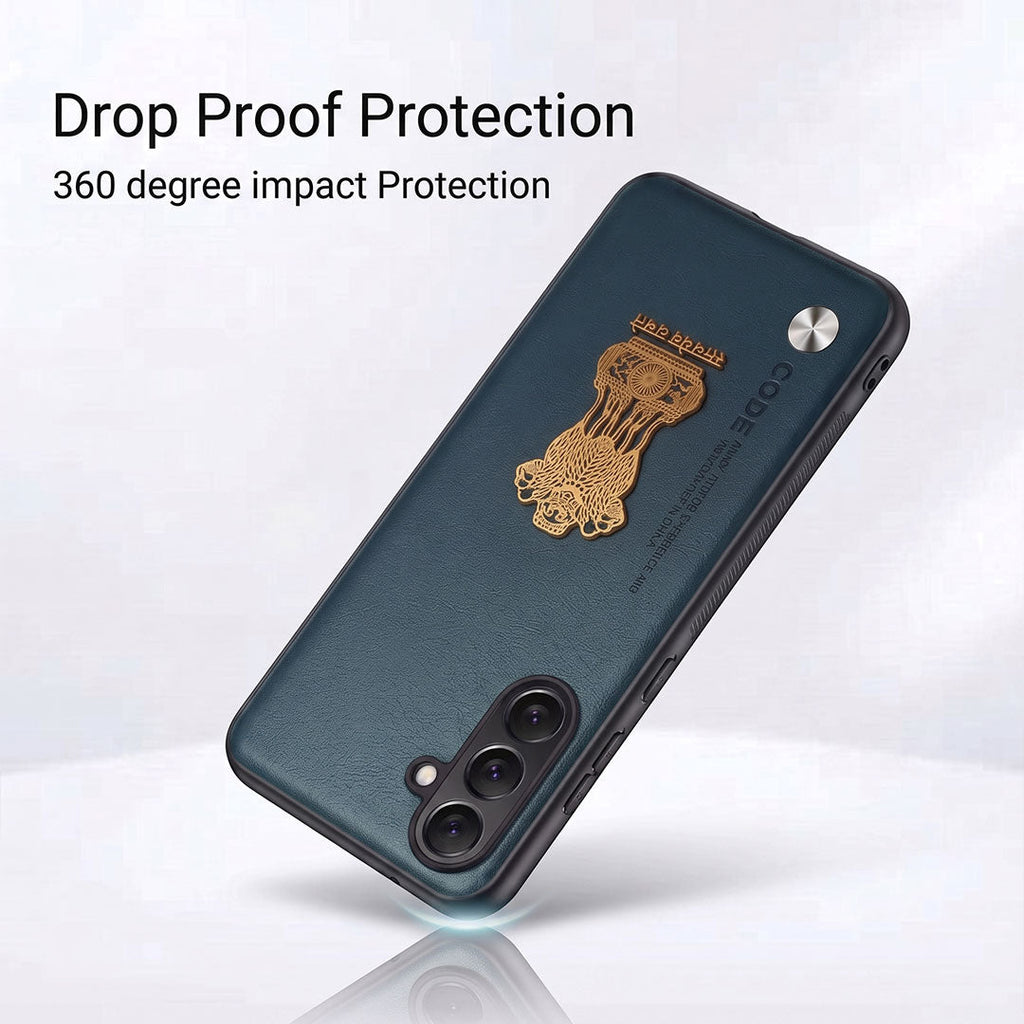Samsung Galaxy A55 5G Satyamev Jayate Vegan Leather Back Case