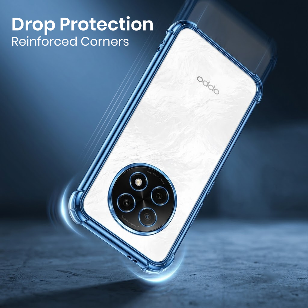 Oppo F29 Pro 5G Anti-Yellow Electroplating Transparent Airbags Case