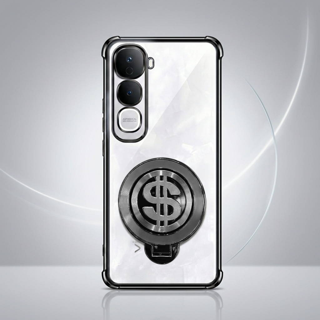 Vivo Y400 Pro 5G Four Corner Airbags 100% Original Astro Money Magnet Rotating Dollar Case