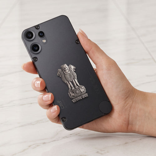 Nothing Phone 2 Pro 5G Compatible Satyamev Jayate 3D Metal Emblem Sticker