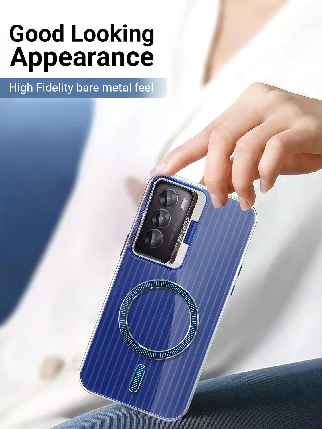 Oppo Reno12 Pro 5G Anti-Yellow Magsafe Liquid Crystal Clear Case