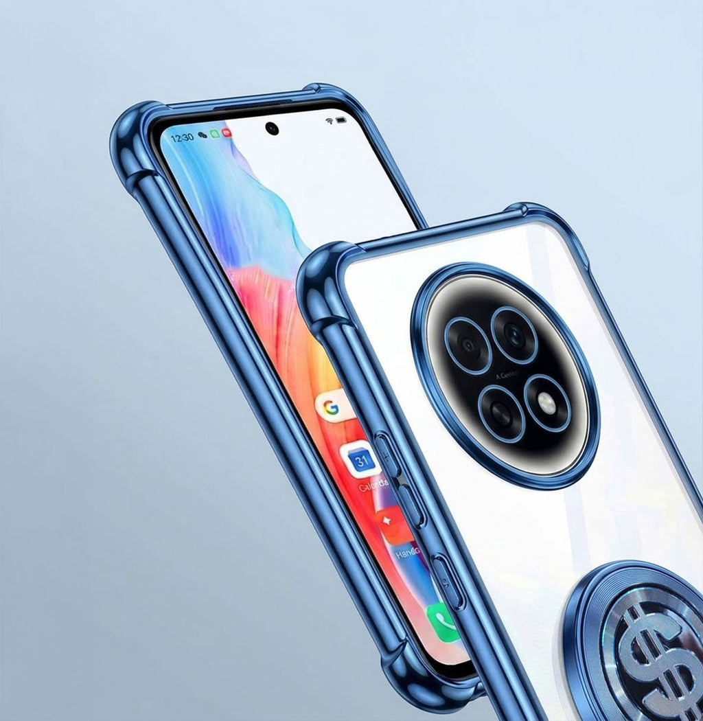 Oppo F31 Pro+ 5G Four Corner Airbags 100% Original Astro Money Magnet Rotating Dollar Case (Buy 1 Get 1 Free Surprise Cover)