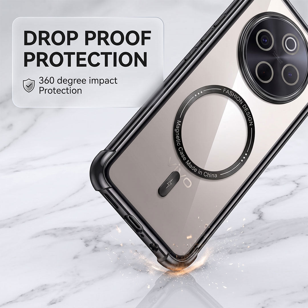 Vivo T4  5G Premium Magnetic MagSafe Shockproof Airbag Case