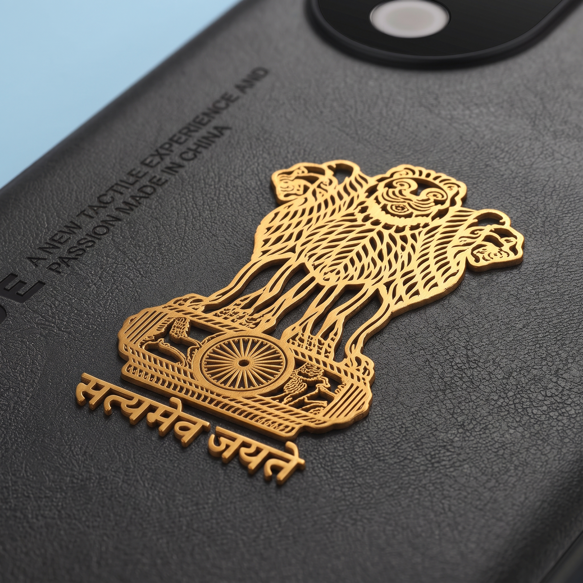 Vivo T3 Ultra 5G Satyamev Jayate Vegan Leather Back Case