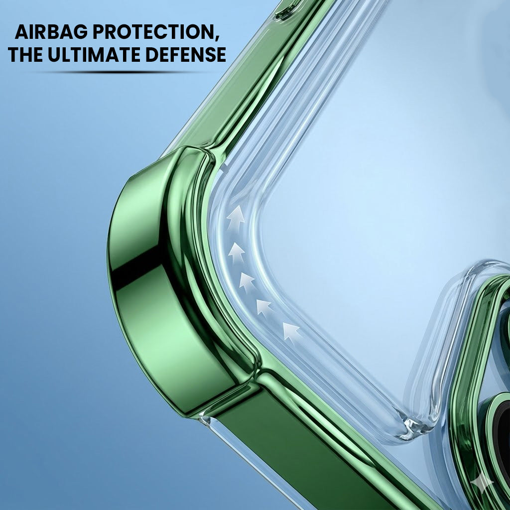 Motorola Edge 70 5G Anti-Yellow Electroplating Transparent Airbags Case