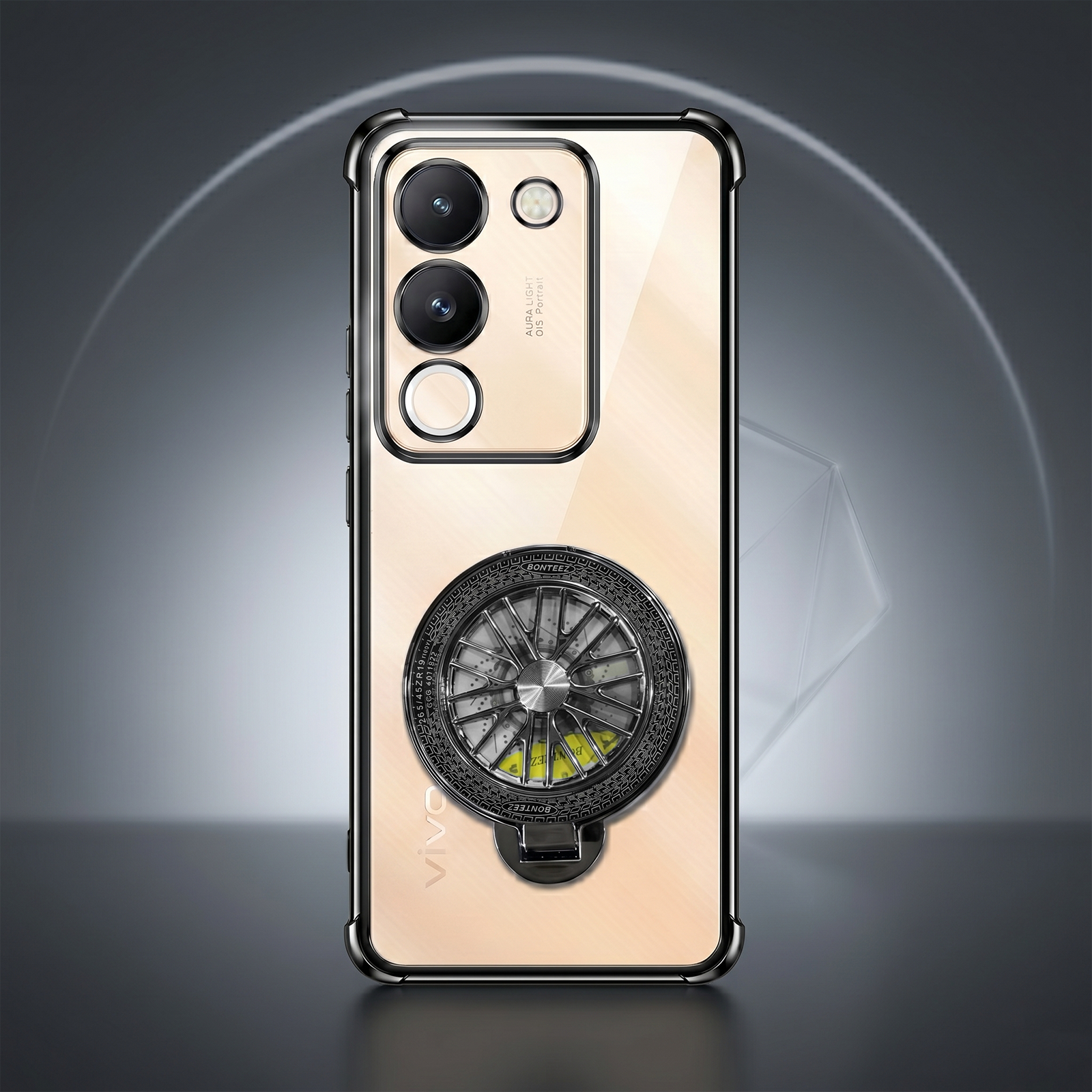 Vivo Y200 5G Premium Stress Buster Wheel Rotating Shockproof Airbags Case
