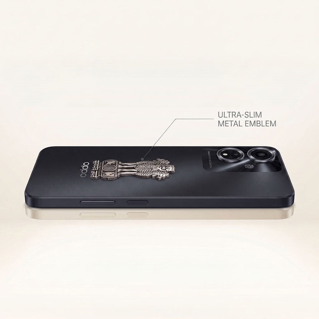 Oppo A59 5G Compatible Satyamev Jayate 3D Metal Emblem Sticker