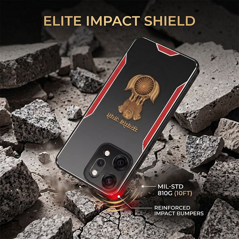 Oppo Reno 14 5G Satyamev Jayate 3D Metal Aluminium Back Case