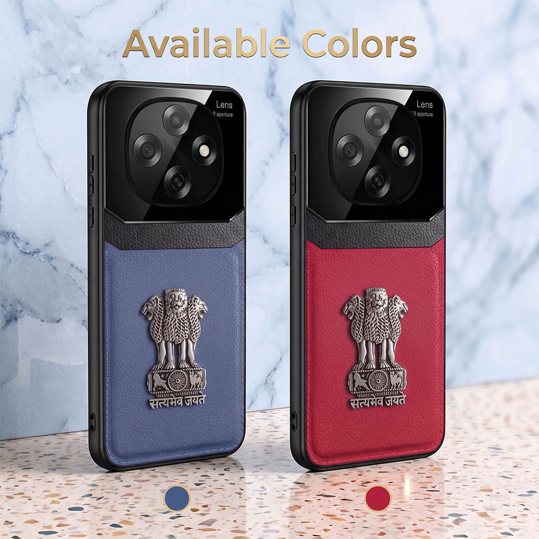 Oppo F31 Pro 5G Satyamev Jayate 3D Metal Leather Back Case