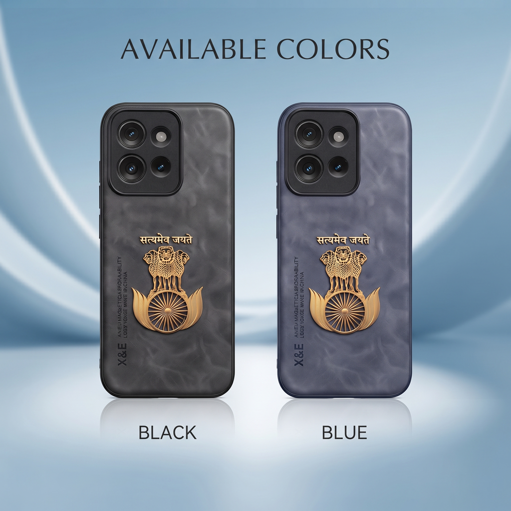Motorola Edge 50 5G Satyamev Jayate Comfortable Leather Phone Case