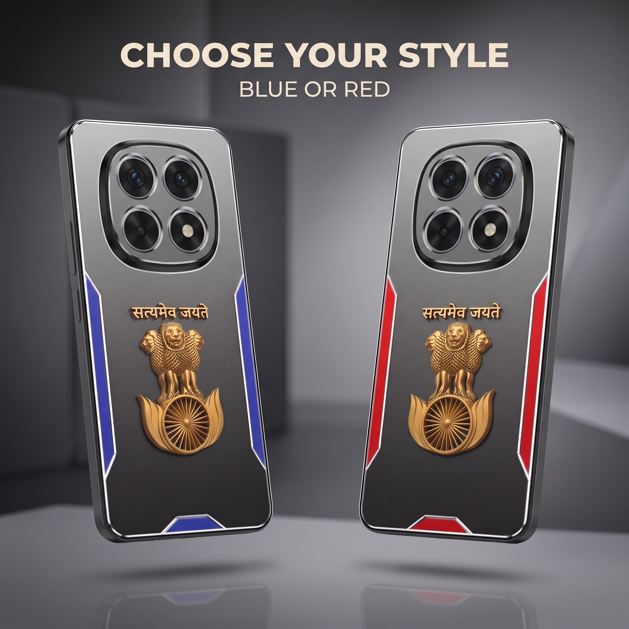 Oppo F29 Pro 5G Satyamev Jayate 3D Metal Aluminium Back Case