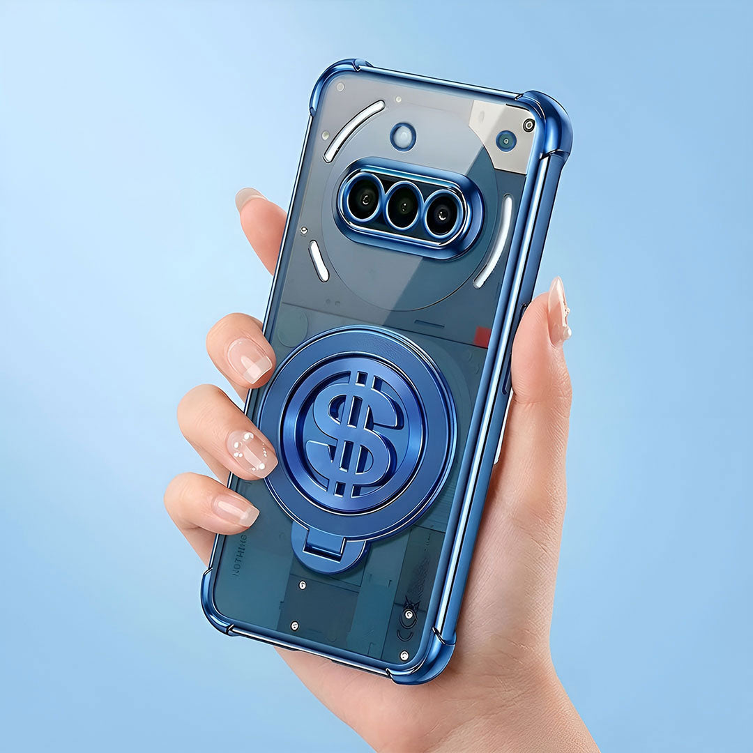 Nothing Phone 3a 5G Four Corner Airbags 100% Original Astro Money Magnet Rotating Dollar Case