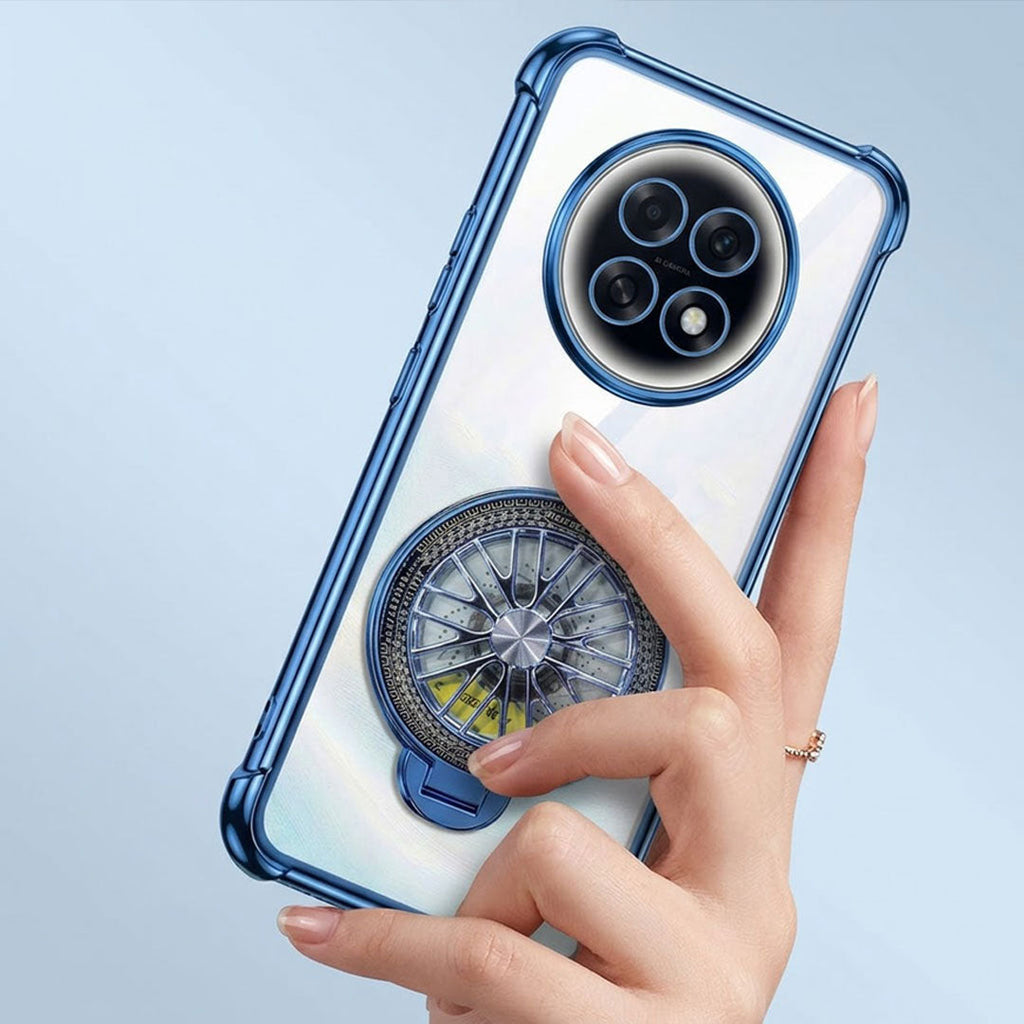 Oppo F31 Pro+ 5G Premium Stress Buster Wheel Rotating Shockproof Airbags Case (Buy 1 Get 1 Free Surprise Cover)