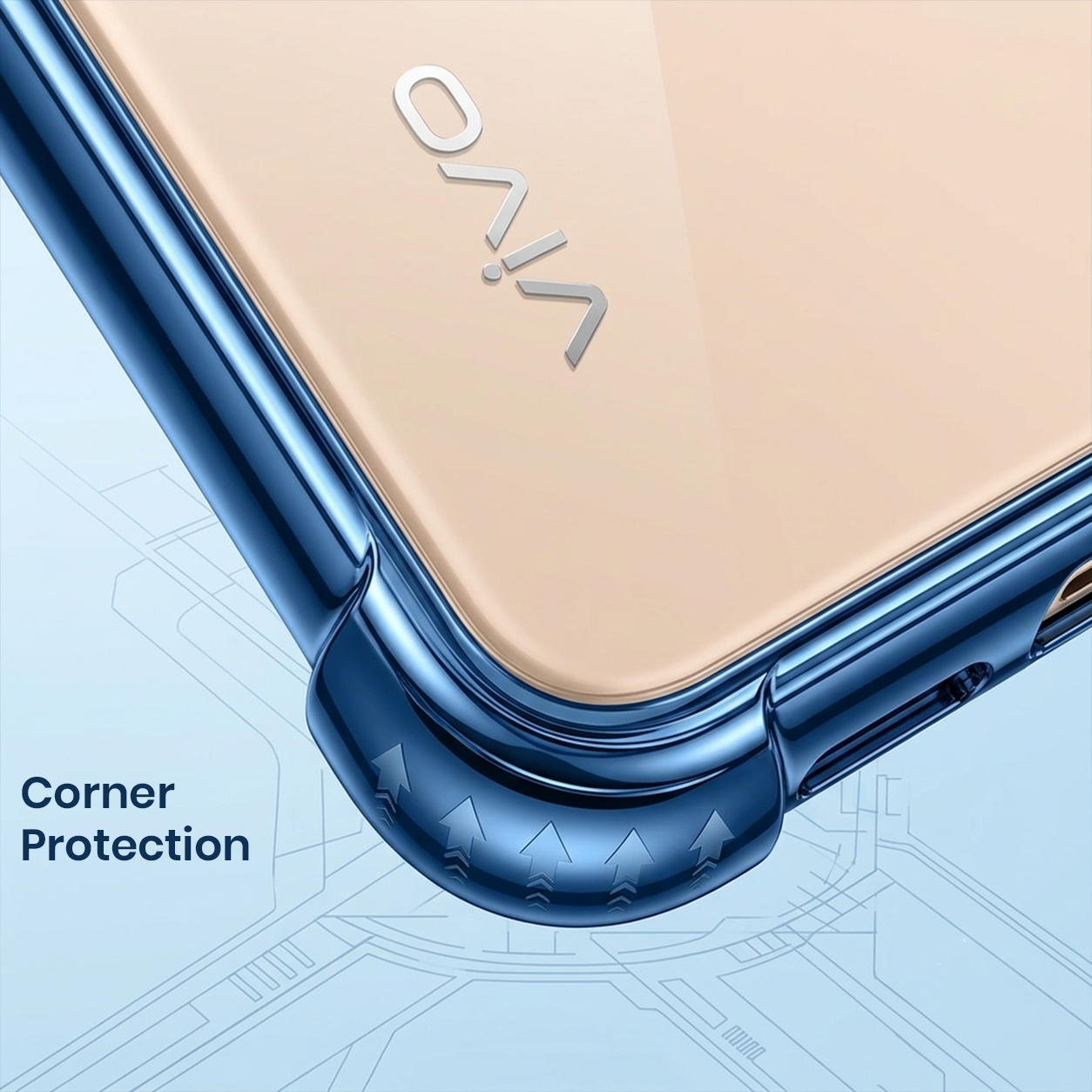 Vivo T4 Pro 5G Anti-Yellow Electroplating Transparent Airbags Case