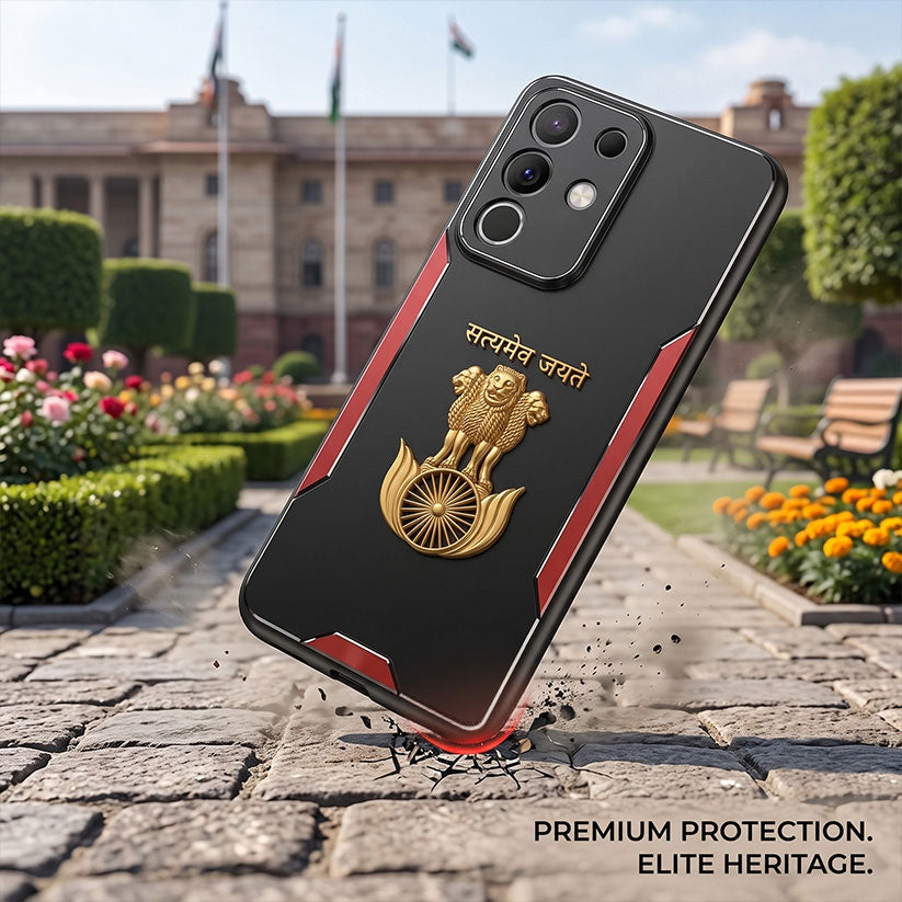 Vivo T4x 5G Satyamev Jayate 3D Metal Aluminium Back Case