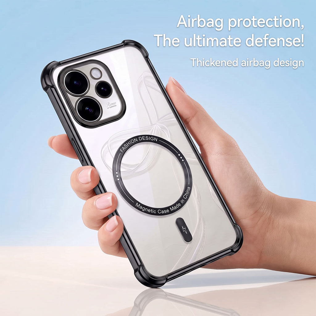 Oppo Reno 15 Pro Mini 5G Premium Magnetic MagSafe Shockproof Airbag Case