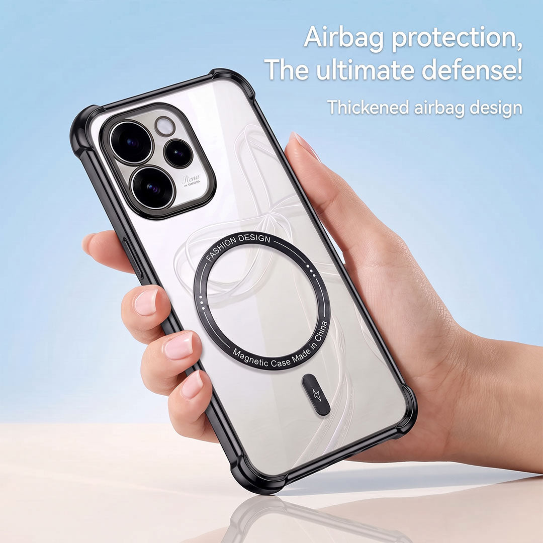 Oppo Reno 15 Pro Mini 5G Premium Magnetic MagSafe Shockproof Airbag Case