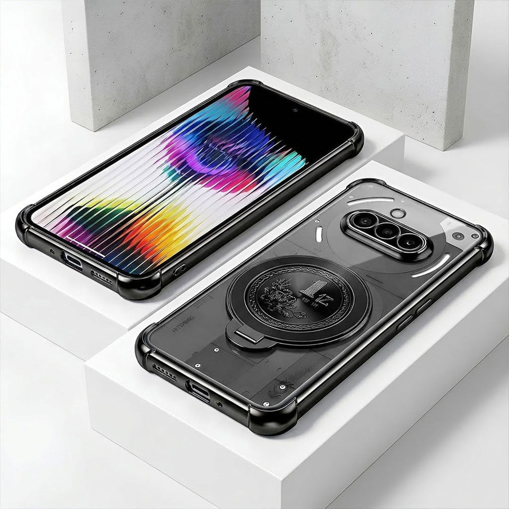 Nothing Phone 3a 5G Premium Billion Wheel Rotating Shockproof Airbags Case