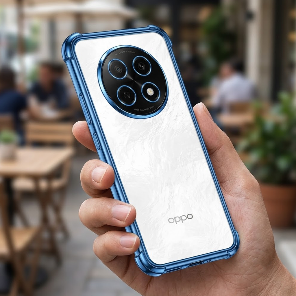 Oppo F29 Pro 5G Anti-Yellow Electroplating Transparent Airbags Case