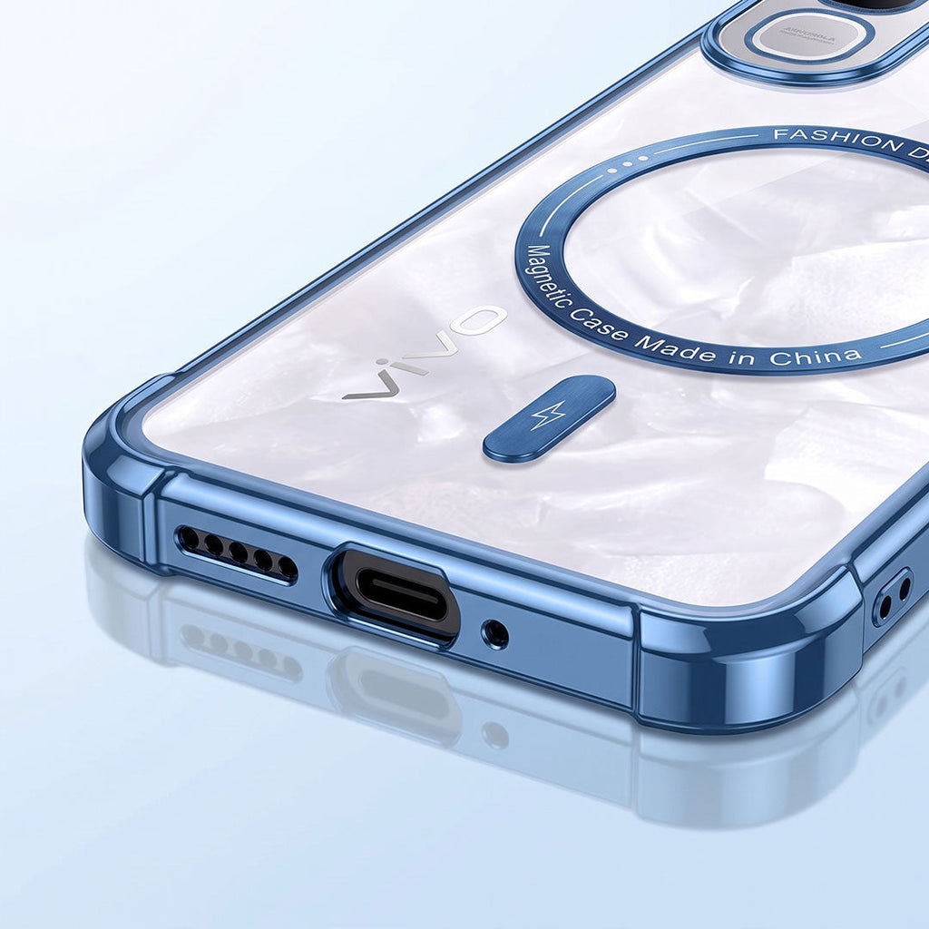 Vivo Y400 Pro 5G Premium Magnetic MagSafe Shockproof Airbag Case