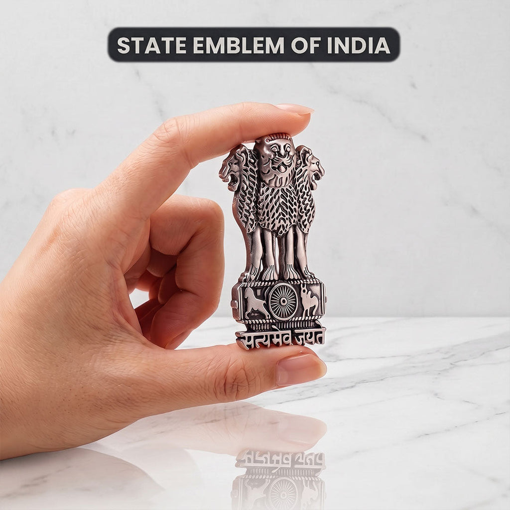 Vivo Y22 5G Compatible Satyamev Jayate 3D Metal Emblem Sticker