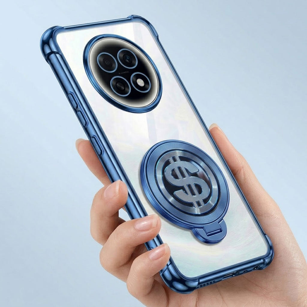 Oppo F31 Pro+ 5G Four Corner Airbags 100% Original Astro Money Magnet Rotating Dollar Case (Buy 1 Get 1 Free Surprise Cover)