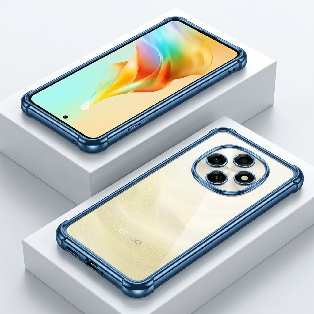 Oppo F31 Pro 5G Anti-Yellow Electroplating Transparent Airbags Case