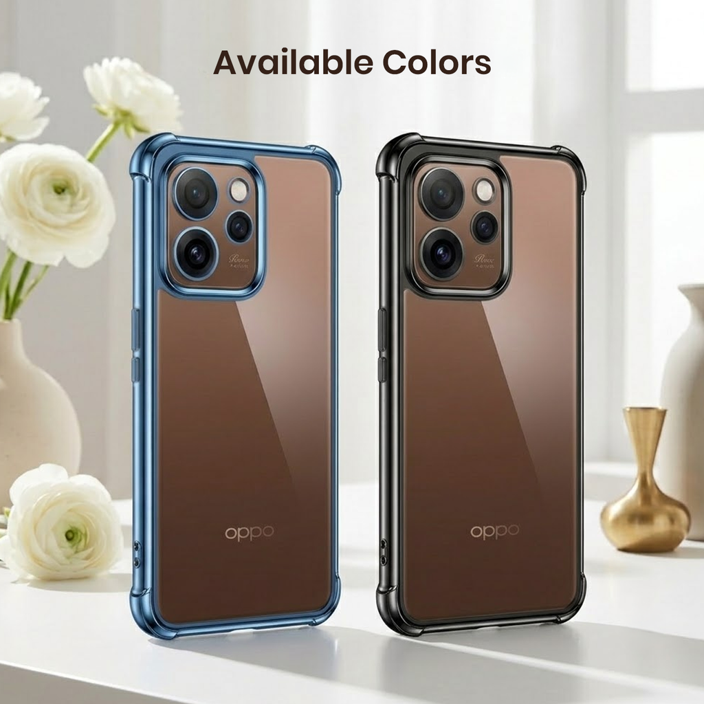 Oppo Reno 15 Pro Mini 5G Anti-Yellow Electroplating Transparent Airbags Case