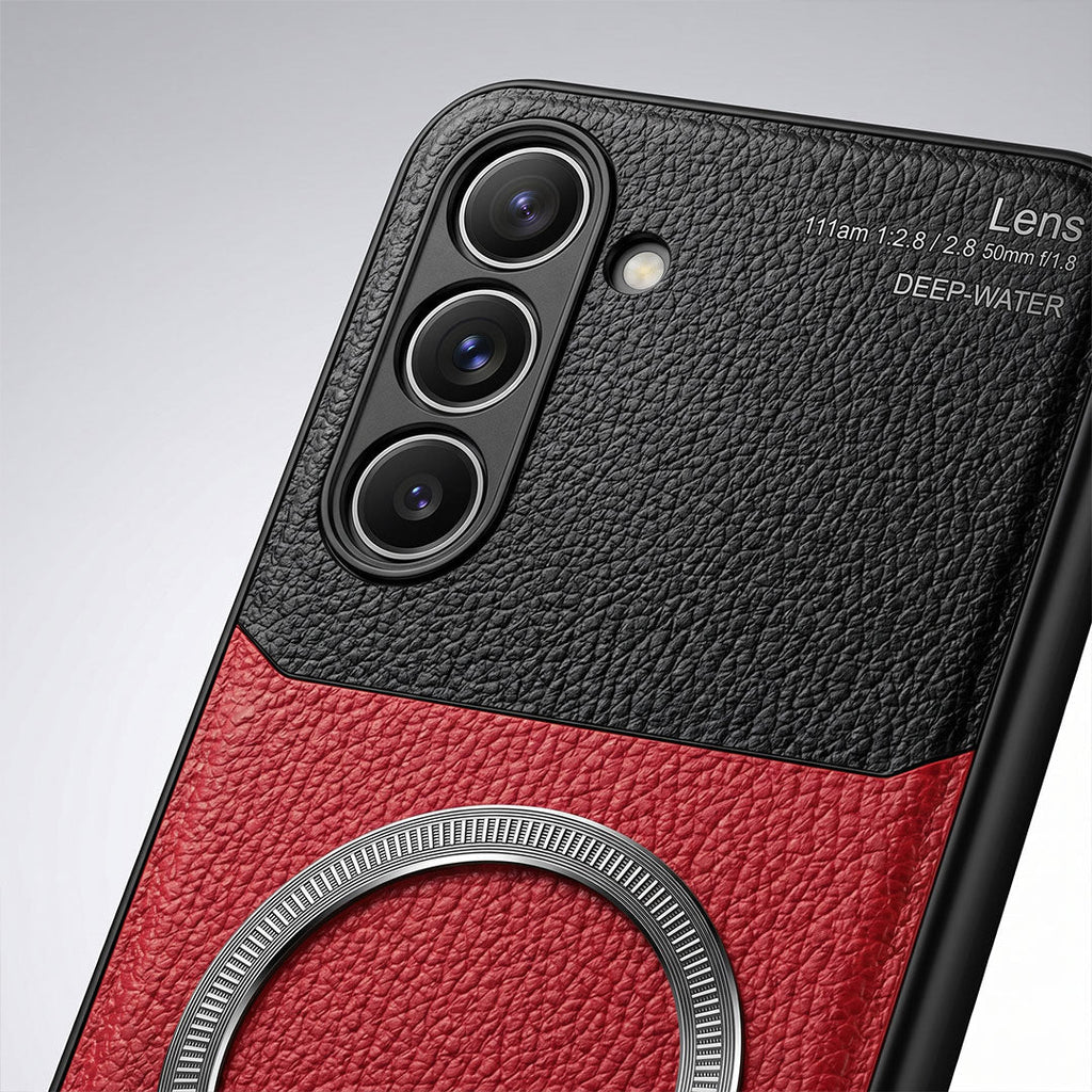 Samsung Galaxy A54 5G Premium Magsafe Magnetic Leather Lens Protective Case