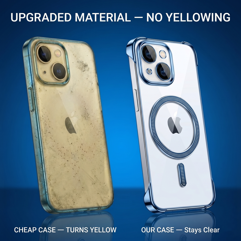 iPhone 15 Plus 5G Frameless MagSafe Shockproof Case