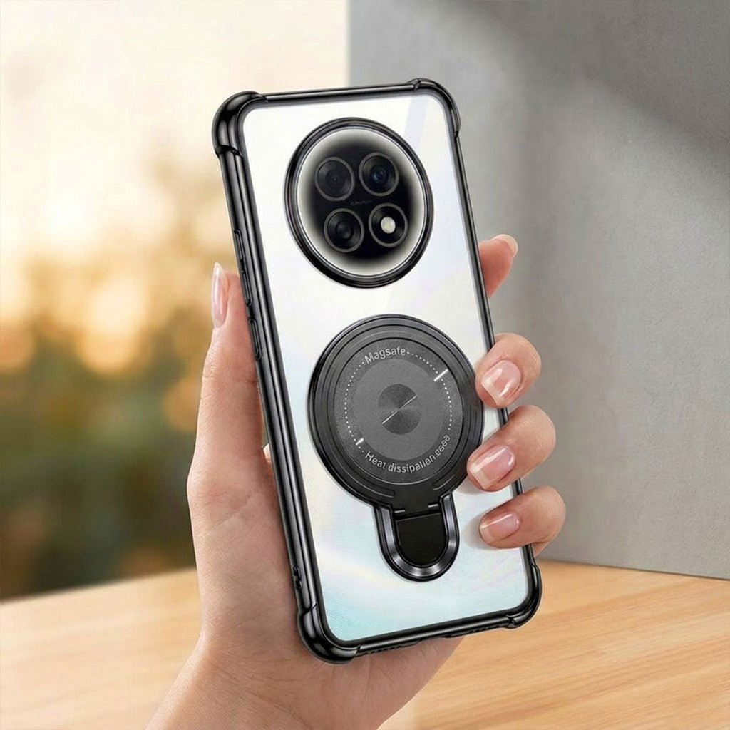 Oppo F31 Pro+ 5G Luxury Four Corner Invincible Bracket Ring Stand Case (Buy 1 Get 1 Free Surprise Cover)